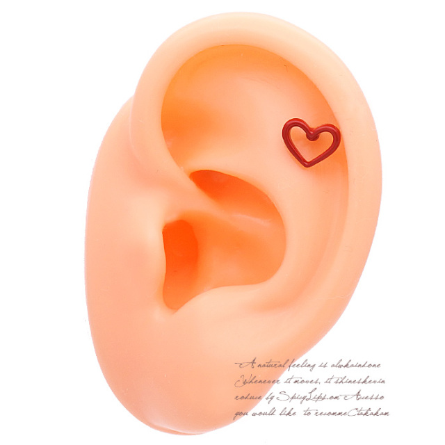 14G 16G ］アクセントに♪ツヤのある光沢感が大人可愛い REDHEART