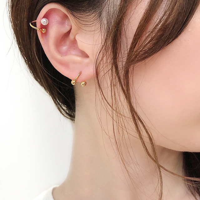 16g14g トレンドと女っぽさを併せ持つ 艶パールスパイラル軟骨ピアスボディピアス ゴールド 1110 16g14g トレンドと女っぽさを併せ持つ 艶パールスパイラル軟骨ピアスボディピアス ゴールド 1110