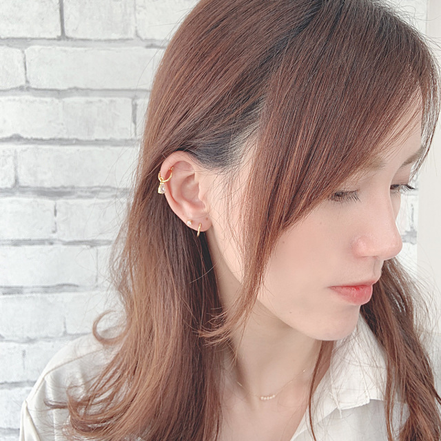 14G16G］おしゃれをの鮮度を上げてくれる。揺れる雫型キュービック