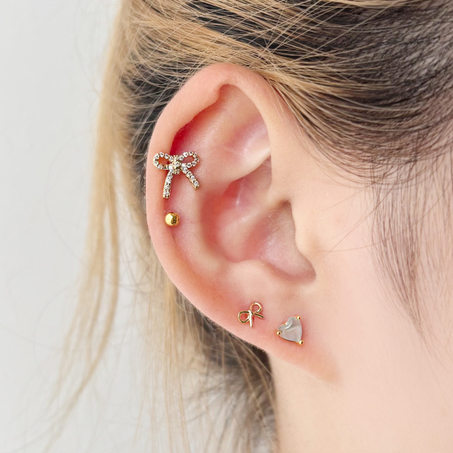 14G 16G ］ちゅるん♪ぷっくり ハート がコーデの可愛いポイントに