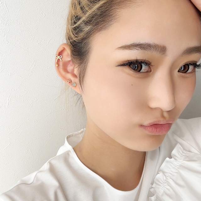 14G 16G ］ちゅるん♪ぷっくり ハート がコーデの可愛いポイントに