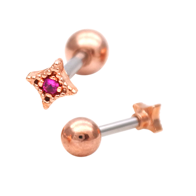 16G ］ピンクゴールド 入荷！ ちび ちびサイズ キラりん縁取り