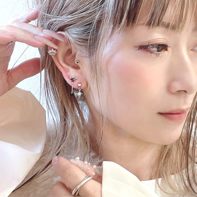 組み合わせ無限大！1つ売りピアス PICBRIL パヴェ＆ピック パヴェ ピアス（VBMA2594__UT）｜ピアス｜ヴァンドーム
