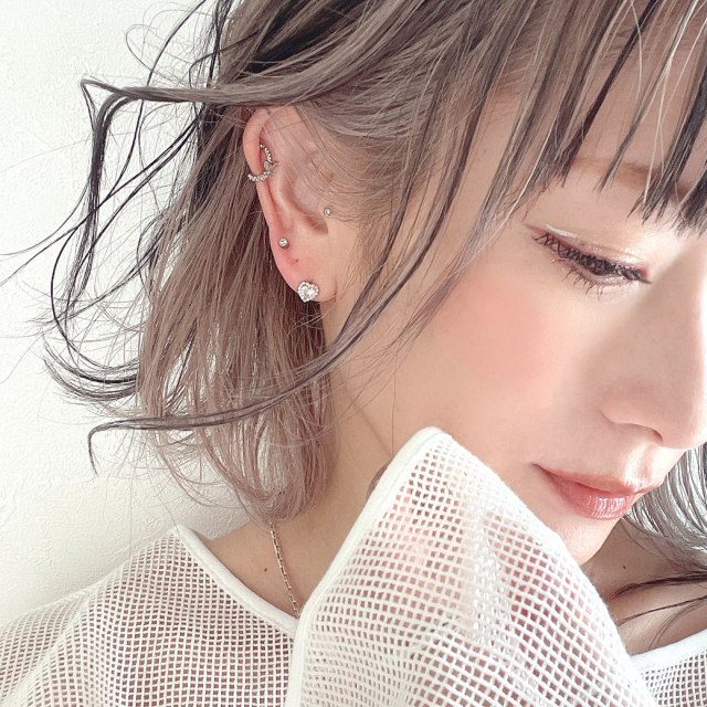 14G 16G ］リングピアスのような新デザイン。バタフライ