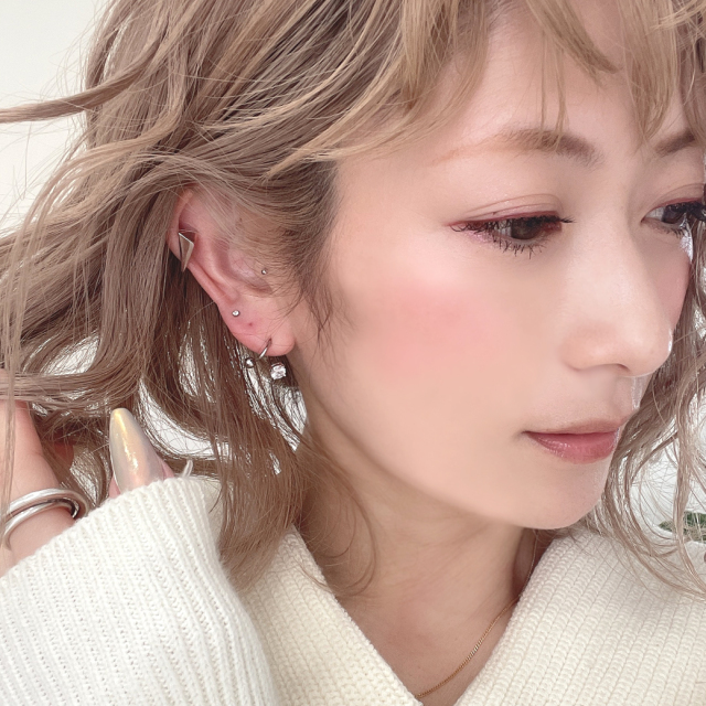 16G 14G ］特別感のあるスタイルに。1粒キュービックジルコニア