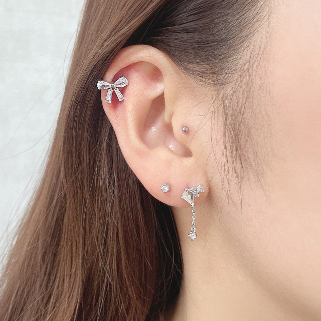 14G 16G ］存在感のあるサイズ感が可愛い♪キュービックジルコニア