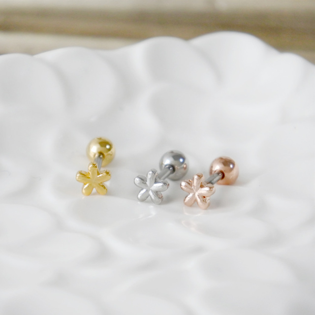 14G 16G ］ちょこんと可愛いちび フラワー 小花 flower ストレート
