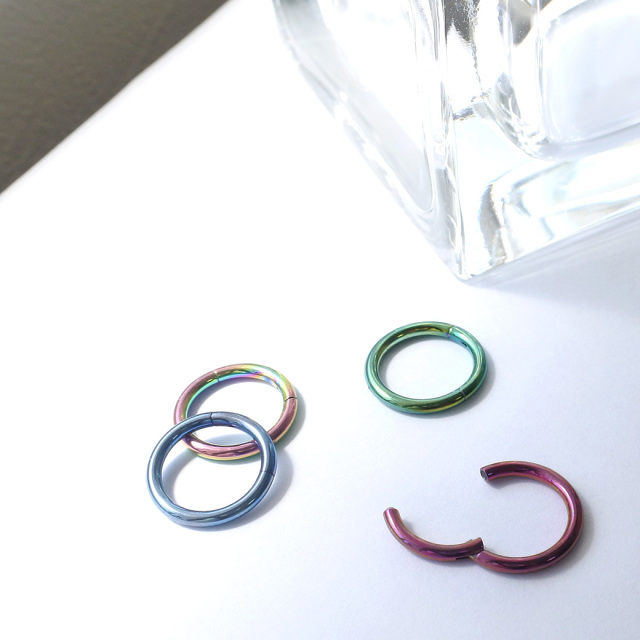 14G 16G ］進化版セグメントリング☆ヒンジ付だから、キャッチはもう失