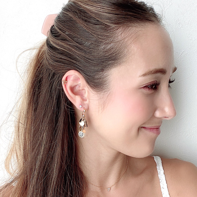 14G 16G ］さり気ないアクセントに☆ちび メタル スター モチーフ 星