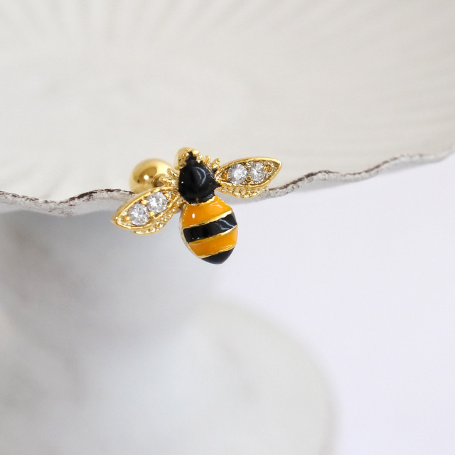 14G 16G ］コーデの主役級存在感 大人の遊び心 Bee モチーフ ミツバチ