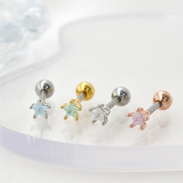 14G 16G ］小ぶりなサイズ感が可愛い♪ちびちび カラフル スター