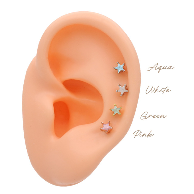 14G 16G ］小ぶりなサイズ感が可愛い♪ちびちび カラフル スター