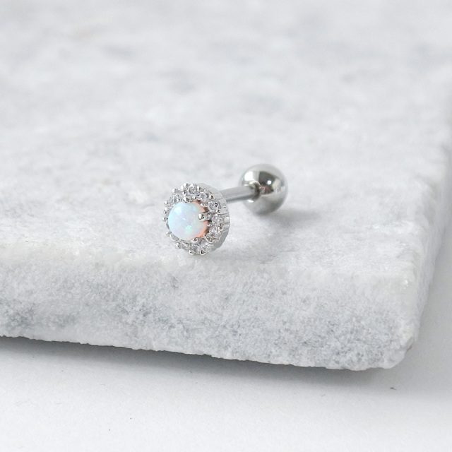 14G 16G ］様々なカラーが動きに合わせて浮かぶオパール 風デザイン