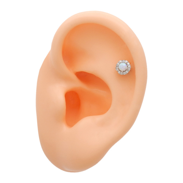 14G 16G ］様々なカラーが動きに合わせて浮かぶオパール 風デザイン