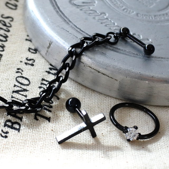 16G ］BLACK メンズ シンプルでいてお洒落さん♪ブラック チェーン 2