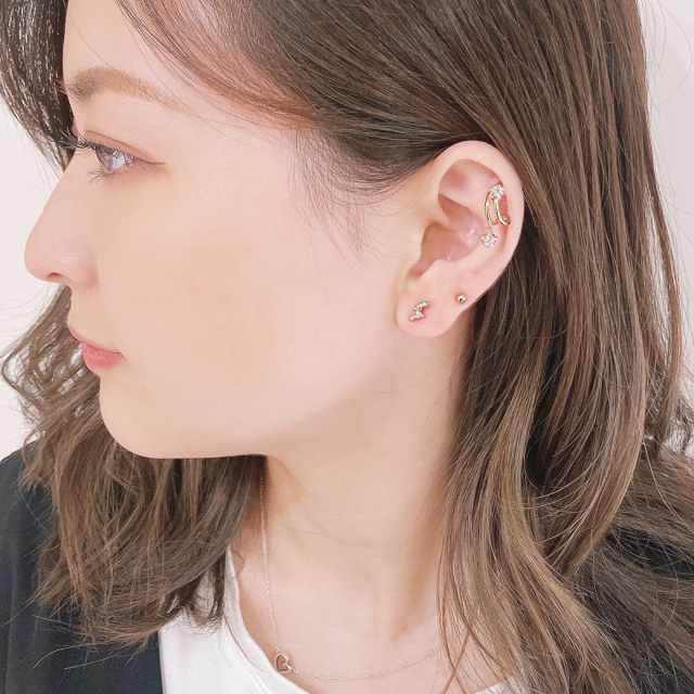 14G16G ］大人コーデに遊び心をプラス♪手書き風ちびジュエル