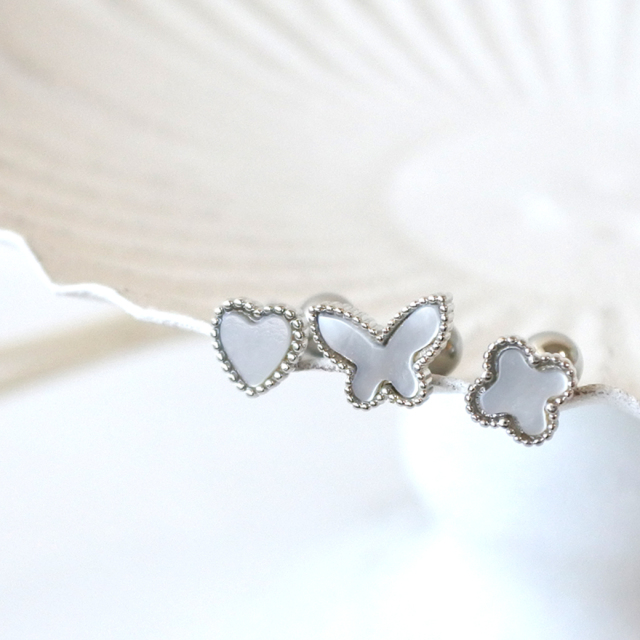 14G16G ］ツヤ感のあるシェルが大人かわいいを演出してくれる。ハート