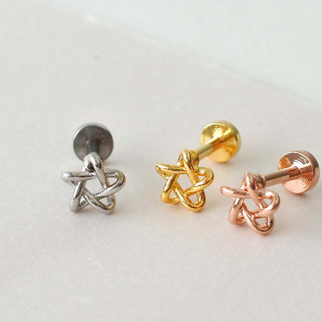 16G ］さり気ないアクセントに☆スター モチーフ 星 starラブレット