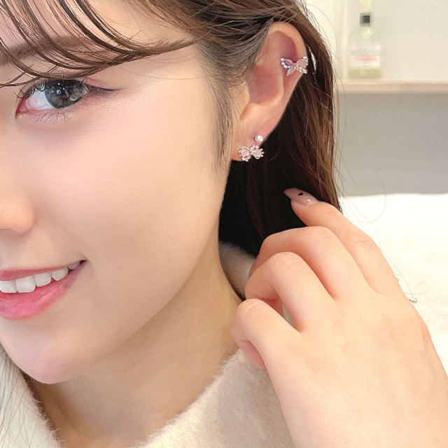 14G 16G ］ちゅるん♪としたビジューが愛らしい パステル リボン