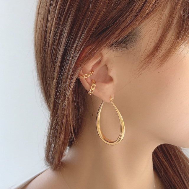 【国内即発】≪MC STUDIO≫ ゴールド リング イヤーカフ Gold Ear Cuff -Tsuchime 001 Gold- ゴールド イヤーカフ