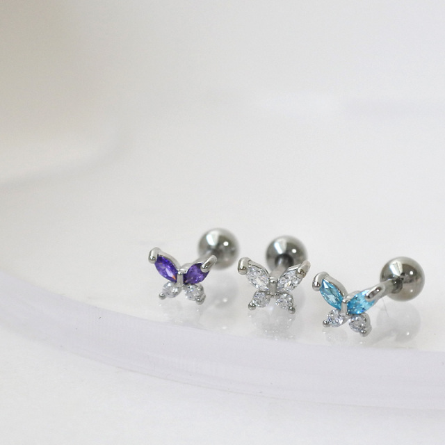 14G 16G ］繊細なデザインのちびちびバタフライ キュービック