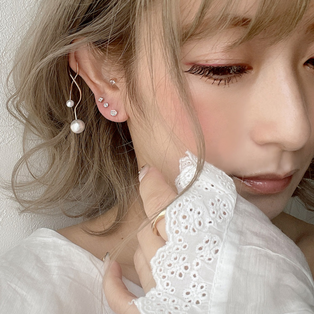 16G 14G ］艶パール PINKGOLDツイストウェーブ。定番スタイルが