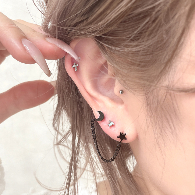 16G］華奢な存在感♪重ねつけにおススメのサイズ感・ちびちびクロス