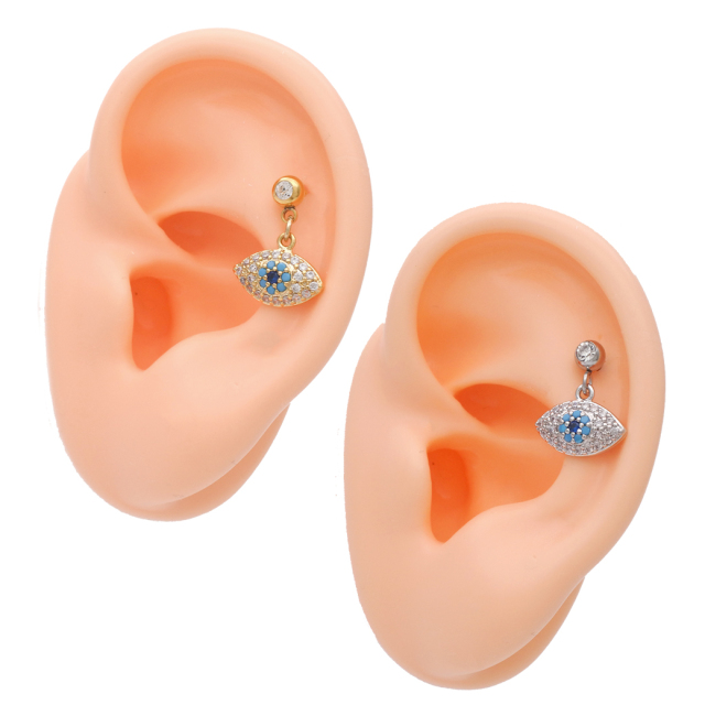 14G 16G ］ユニークなシルエットが目を惹く アイモチーフ ジュエル