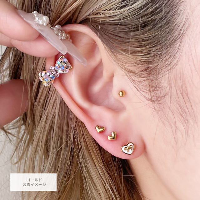 ぷっくりいちごピアス⟡.· CERCA ピアス jolie minette/いちごフラワー フープ ピアス