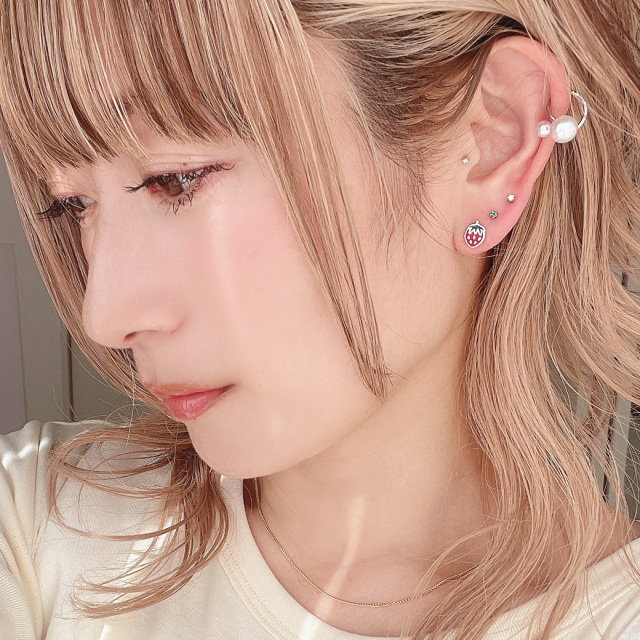 限定特価出品　テリ最強　綺麗なパール　8.5-9mm  ピアス パール ピアス パールピアス 真珠ピアス ダイヤモンド スタッド