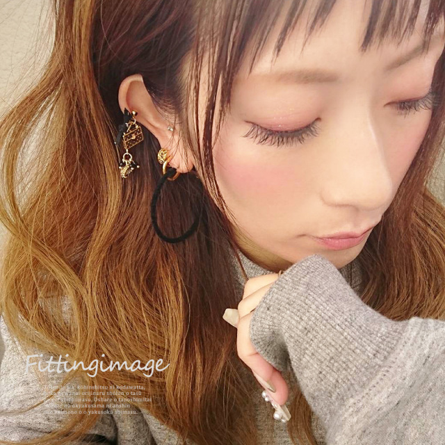 16G 14G ］大人かわいいBLACKCROSS。ワンポイントに