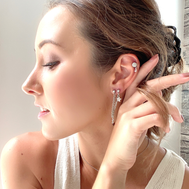 ＊オーシャン様オーダー専用ページ＊　ミニアンスリウム　ヘアピック　雫型ピアス Amazon | [スパイシーリップス] サージカルステンレス ボディ
