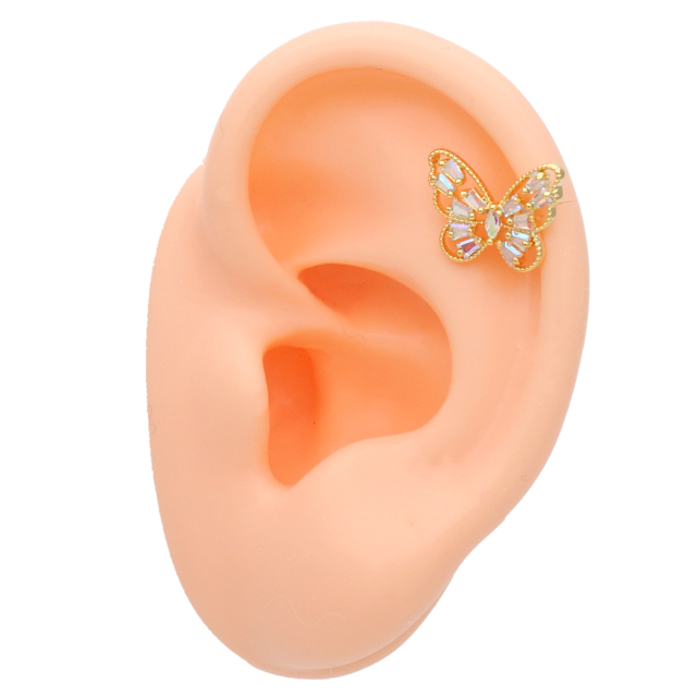 【関税込み】Blumarine トランスペアレント Farfalla ピアス K10ピアス(片耳)・フォーチュナ