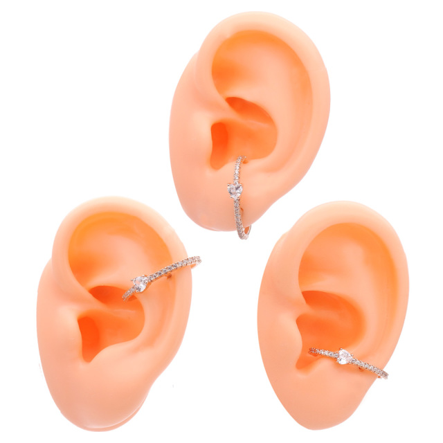 K10YG パールカフジャケットピアス 14G 16G］定番スタイルがワンランクアップ♪イヤーカフのようなお洒落