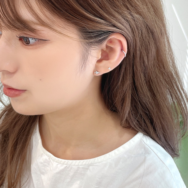 14G 16G ］大人かわいい ♪ちびちび サイズ3粒 キュービックジルコニア