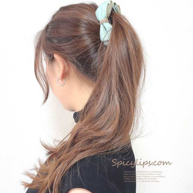 甘さを抑えたラメリボンがポイント♪大人女性にぴったりな、リボン