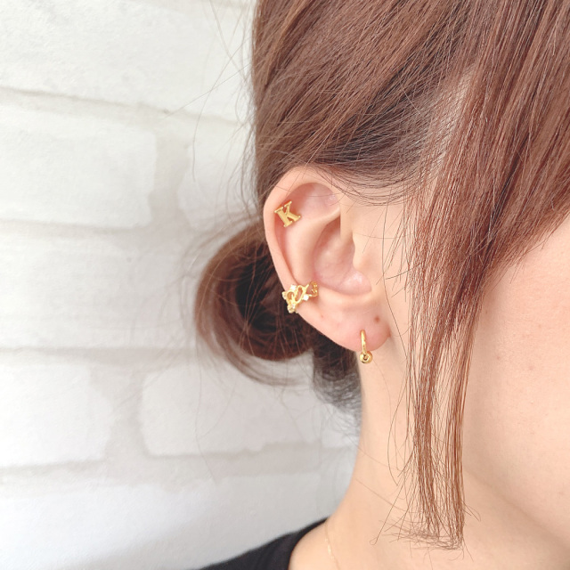 14G 16G ］大きめで厚みのあるフォルムがお洒落 ♪メタル