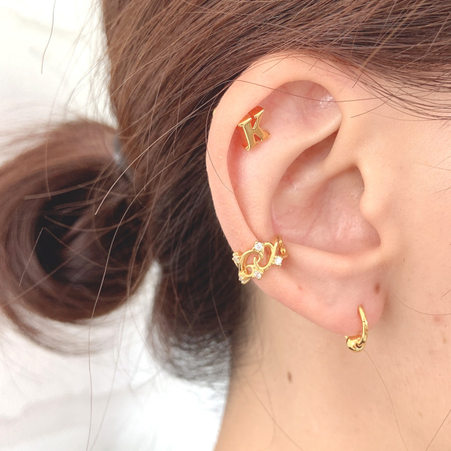 14G 16G ］大きめで厚みのあるフォルムがお洒落 ♪メタル