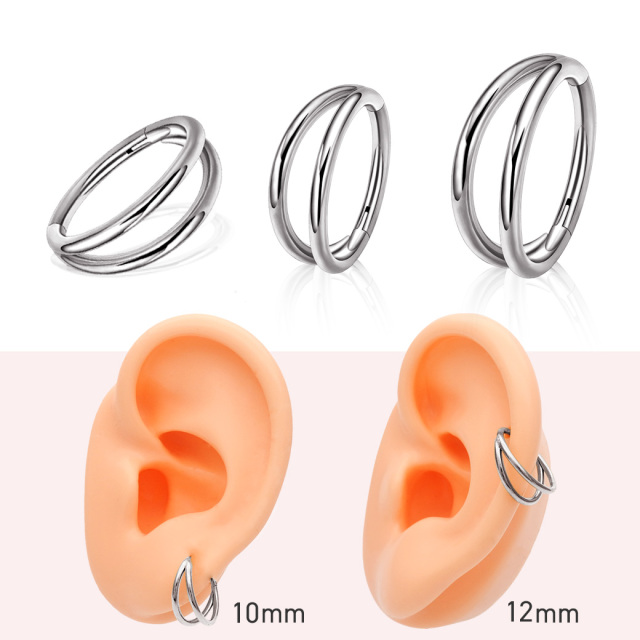 DeuximeClasse ★リングピアス値下げ ボディピアス リング 軟骨ピアス 16G ワンタッチリング 2カラー