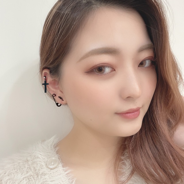 16G］オールステンレス素材 立体的な技あり BLACK クロス