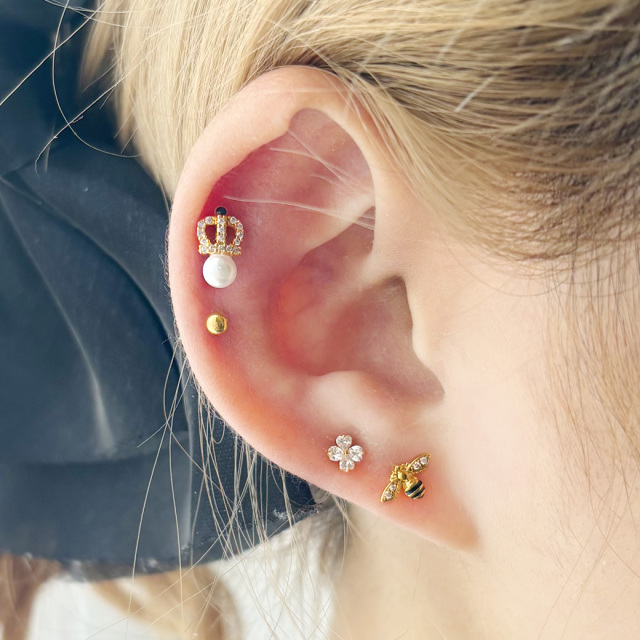 4℃ ピアス プラチナピアス(フープ)《25C40116》 | 京セラジュエリー