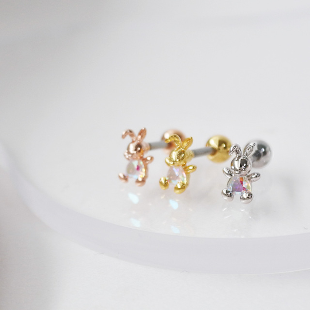 14G 16G ］表情変わるキラキラ オーロラ キュービック ちびちび