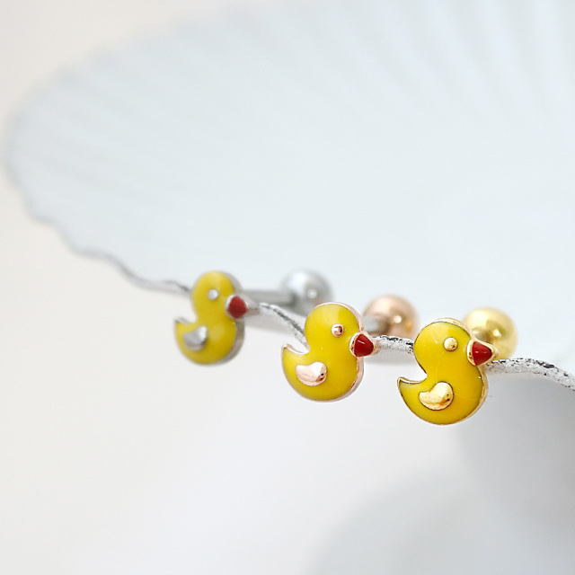 16G ］ちょっぴりユニークな遊び心満点！黄色のアヒル モチーフ