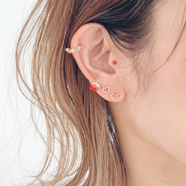 14G 16G ］ツヤのある光沢感が大人可愛い METALHEART シンプルメタル