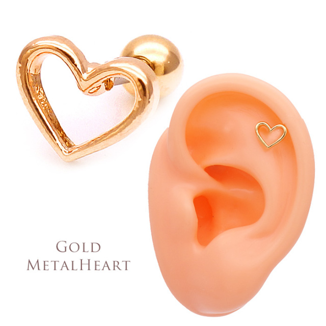 14G 16G ］ツヤのある光沢感が大人可愛い METALHEART シンプル