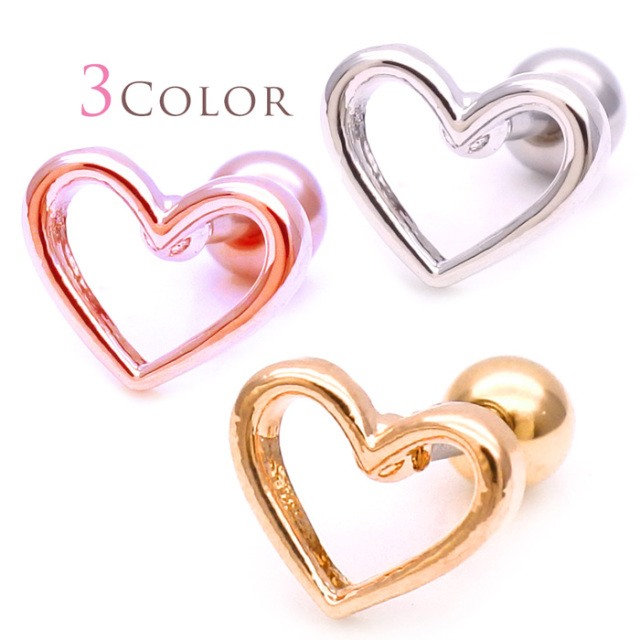 14G 16G ］ツヤのある光沢感が大人可愛い METALHEART シンプルメタル