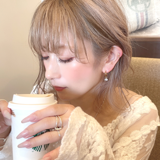 18G ］1粒キュービック ワンタッチリング シンプル サージカル