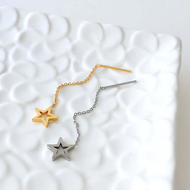 16G ］オールステンレス 素材が嬉しい！ゆらゆら揺れるスター 星