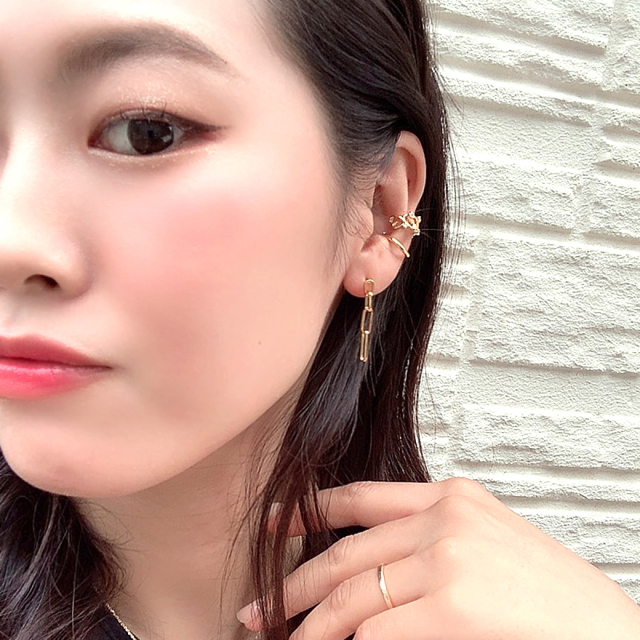 16G］オールステンレス素材が嬉しい！4連オーバルリング メンズ