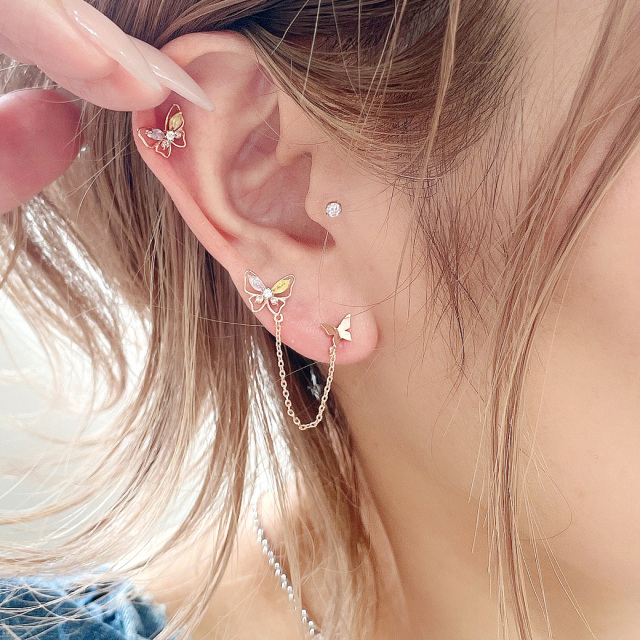 16G 14G ］◇シンプル 小粒ラウンド◇ 3mm CZ ラブレット トラガス